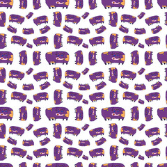 seamless pattern with mustache