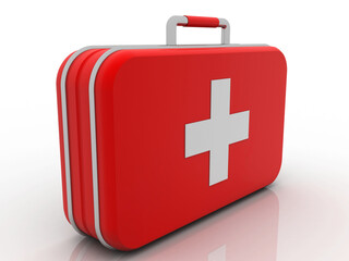 Obraz premium 3d rendering First aid kit