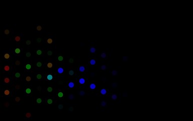 Dark Multicolor, Rainbow vector template with circles.