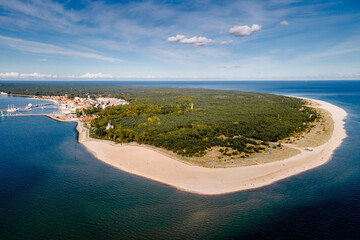 Panorama of the city of Hel on the Hel Peninsula