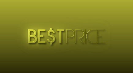 Best price con sfondo colorato
