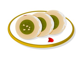 Kaju Katli Indian Sweets or Mithai Food Vector