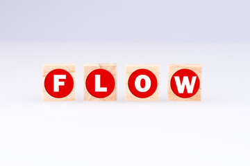 Schlagwort FLOW als Buchstaben