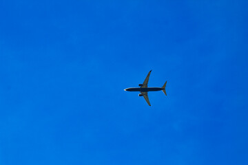 passenger plane returning home after the holiday