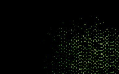 Light Green vector cover with spots.