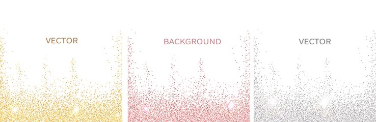 Set of vector abstract backgrounds with copy space for text.Suitable for social media posts, mobile apps, banners design and web/internet. Glitter style. square flyer.