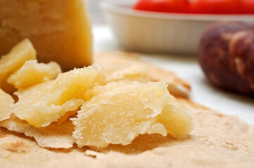 typical Sardinian pecorino aged