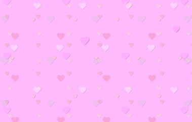 pink background with hearts for design