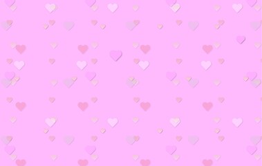 pink background with hearts for design