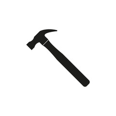 Icon of hammer. Simple vector illustration on a white background