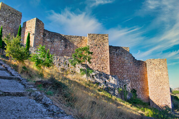 Murallas del castillo de Cuenca, Castilla la Mancha - obrazy, fototapety, plakaty