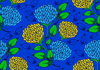 african fashion seamless pattern ornament in vibrant colours, picture art and abstract background for Fabric Print, Scarf, Shawl, Carpet, Kerchief, Handkerchief.