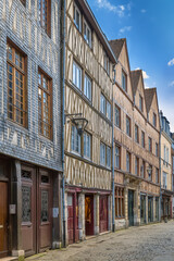 Fototapeta na wymiar Street in Rouen, France