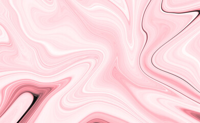 Marble rock texture pink ink pattern liquid swirl paint white that is Illustration background for...