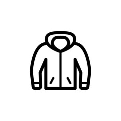 jacket icon vector symbol template