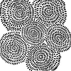 vector from black drops in circles.