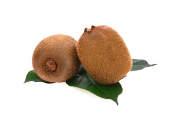 Kiwi fruit isolated on white background