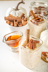 Maple cinnamon overnight oatmeal