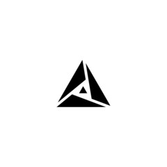 letter a arrow icon logo vector