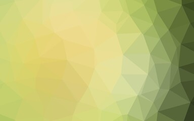Obraz premium Light Green, Yellow vector polygonal background.