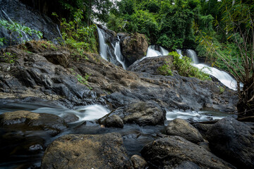 Pha suea Waterfall located in Tham Pla -Namtok Pha Suea National Park, Mae Hong Son Province, Thailand