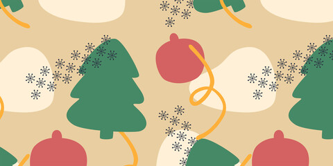 Christmas abstract background. Warm colour. Vector illustration.