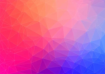 Fototapeten Colorful flat background with triangles © igor_shmel