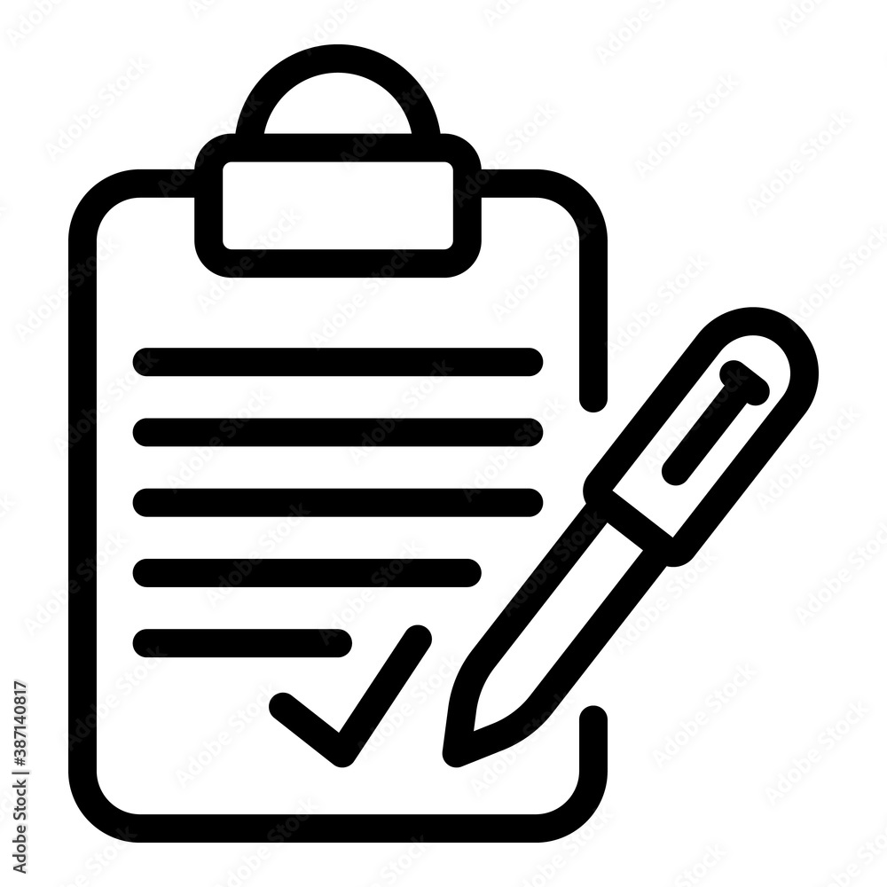 Poster to do list icon. outline to do list vector icon for web design isolated on white background