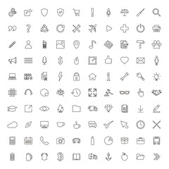 Web icon set. Contact us icon set. Business, ecommerce, finance, accounting.