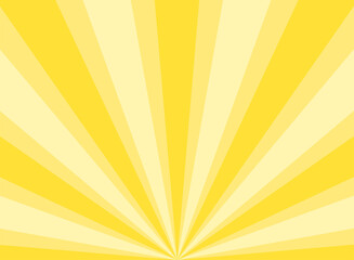 Sunlight abstract wide background. Yellow and white color burst horizontal background.