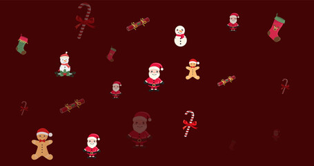 Cute Christmas Wallpaper Vector.