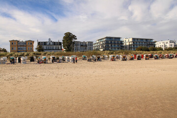 Seebad Bansin; Teilansicht der Uferfront