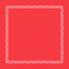 Decorative frame Elegant vector element for design in Eastern style, place for text. Floral pink border. Lace illustration for invitations and greeting cards