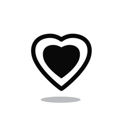 Heart thin line icons isolated on white background. Modern linear heart for love icon, love logo and Valentine's day. Creative art concept, outline heart vector