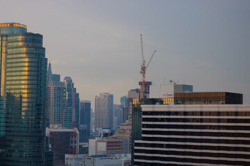 City During Sunset from High View