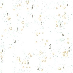 Seamless Pattern with Flying leaves. Scandinavian Style