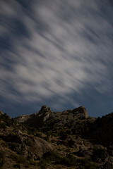 Cloud motion and visible stars