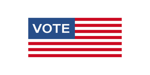 vote us presidential election 2020. american voting. voter choise voise sign. america president ballot emblem. united states government  poll on white background  november 3