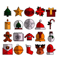 Christmas Icon Pack Lineal Color