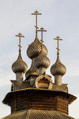 domes of the wooden Church