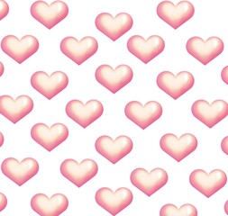 pattern of pink  heart illustration 