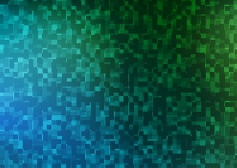 Light Blue, Green vector pattern in square style.