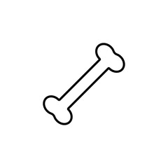 Bone line icon. Vector illustration isolated on white background