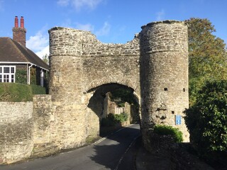 Fototapeta premium Medieval land-gate in Winchelsea East Sussex UK 