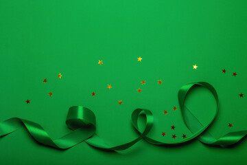 A New Year's background with New Year decorations