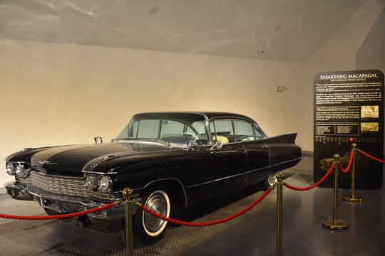 1959 Cadillac de Ville used by President Diosdado Macapagal display at Presidential Car Museum in Quezon City, Philippines