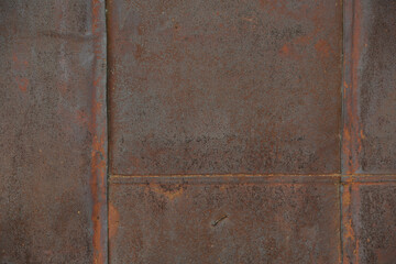 background of old iron sheet with rust