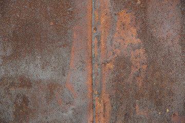 background of old iron sheet with rust