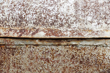 background of old iron sheet with rust