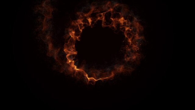 glow fire particle trail effect circle animation